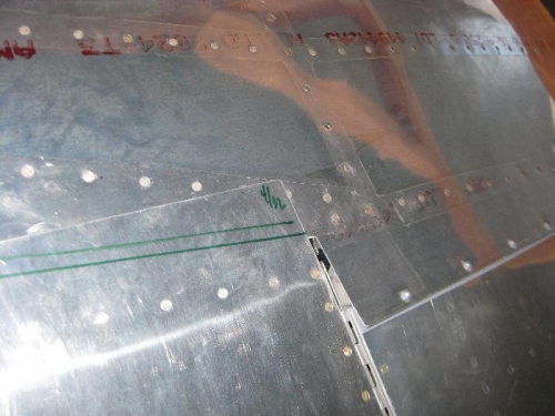 Left flap looking forward