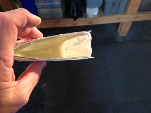Left HS tip after fiberglass layup