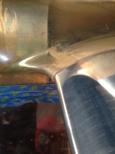 Left leading edge of HS