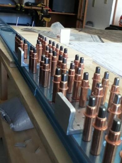 attach brackets clecoed