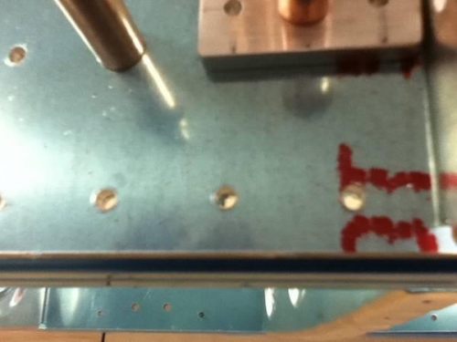 some holes oblong - bad drilling