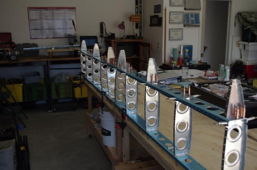 Drill from top with long bit