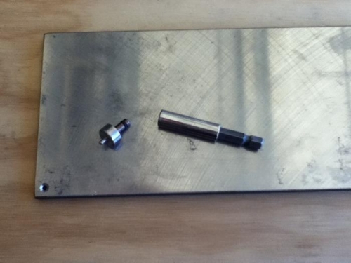 parts on back rivet plate