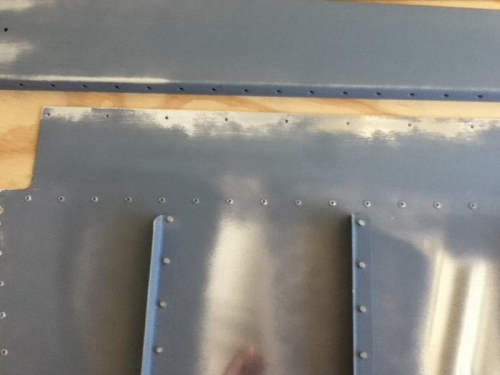 wipe down with acetone