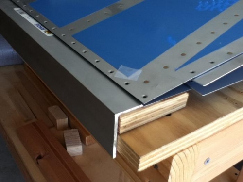 Set up to drill holes