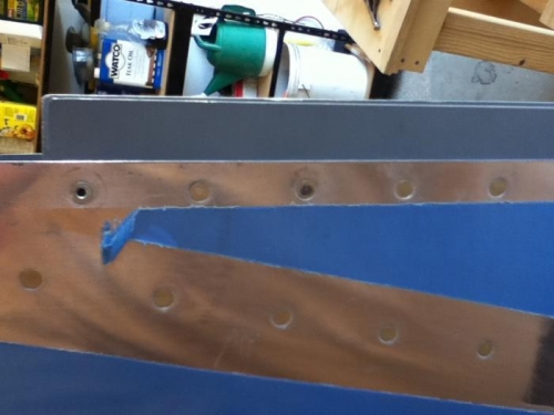 Blind rivet, normal rivet, two oops rivets