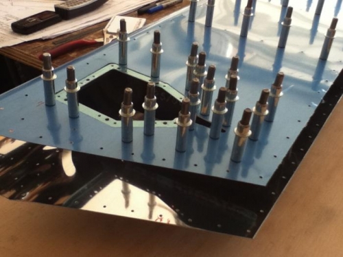 Trim access reinforcement plate