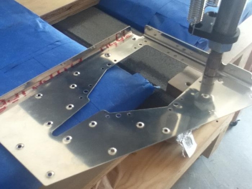 Dimpling reinforcement plate was easy!