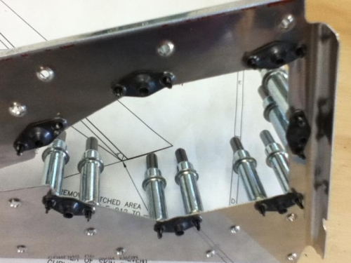 Clecoed to check fit