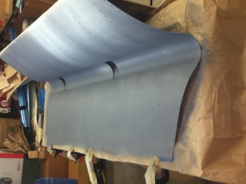 Primed and ready to rivet stiffeners.