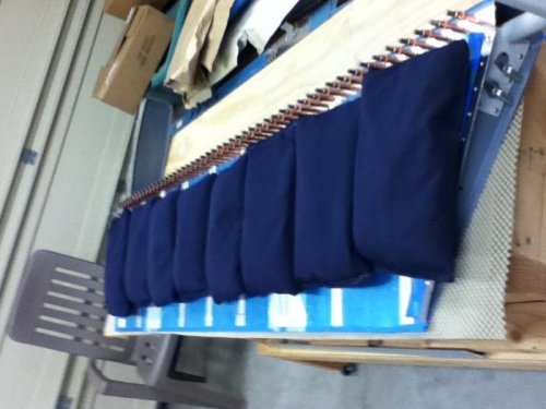 Clecoed, sandbagged , ready for pop rivets