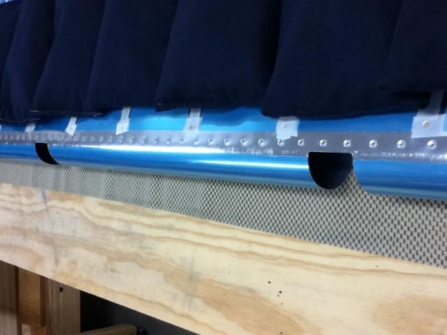 All pop rivets installed