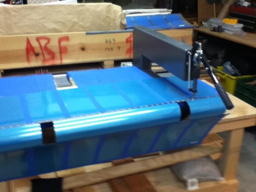 CAREFULLY supporting and dimpling