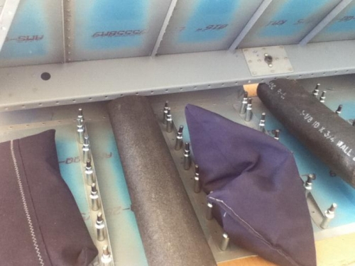 Clecoed and ready to rivet