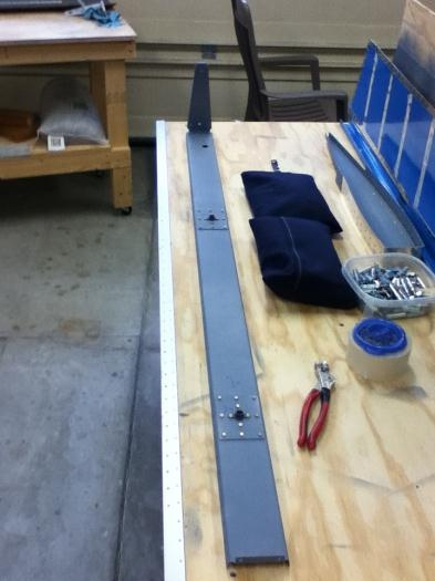 Completed spar assembly