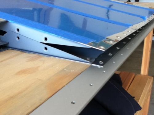 All holes drilled and dimpled