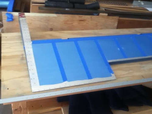 All rivets in, flush and straight