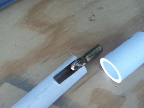 Notch hard to cut straight, second attempt