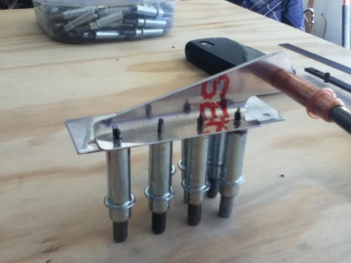 Mounted on scrap for grinding and clean up