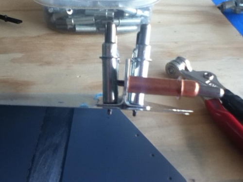 Re shaped / bent to get flat control horn to skin