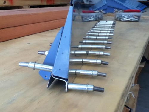 Clecoed and ready to drill