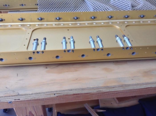 # 6 nut plates ready to rivet