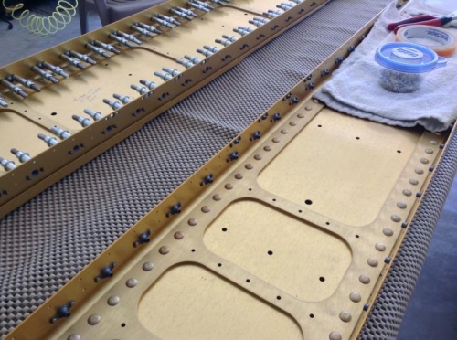 Left spar complete ready to start right spar