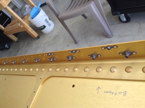 All nut plates complete