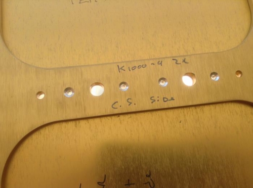 Countersunk, ready to prime