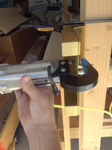 Clamped, and squeezing