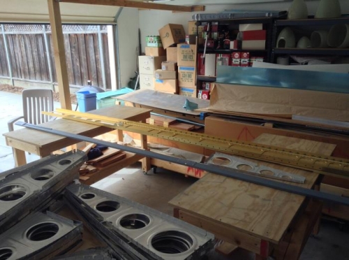 Turn benches around and get out spars