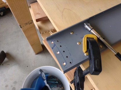 Top hole had to be hand countersunk