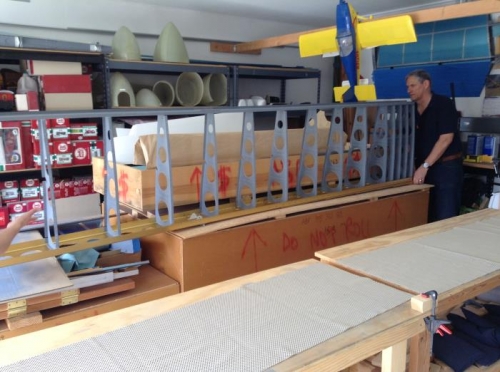 Stored and secured to make room for right wing