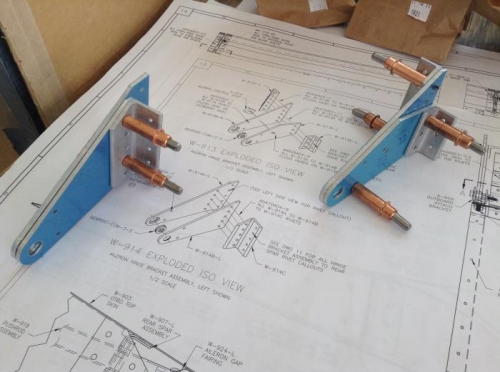 Aileron Brackets - two per wing