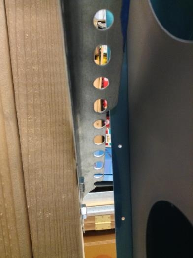 Cut back supporting angle