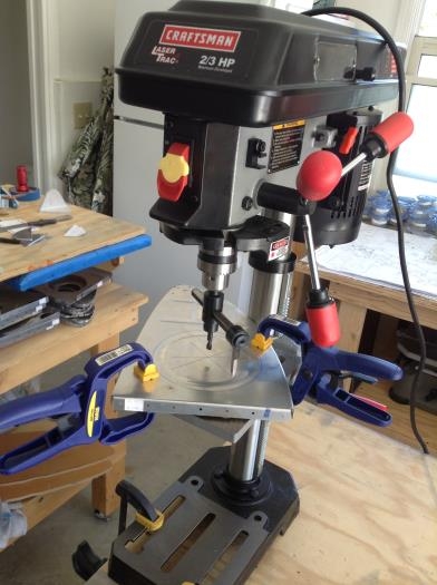 New drill press set up!