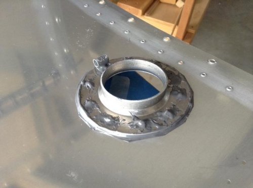 Fuel filler installed