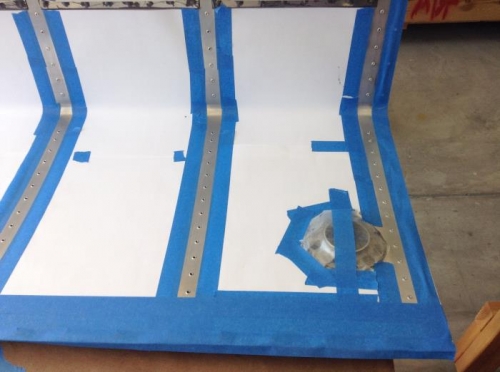 Taped off everything!