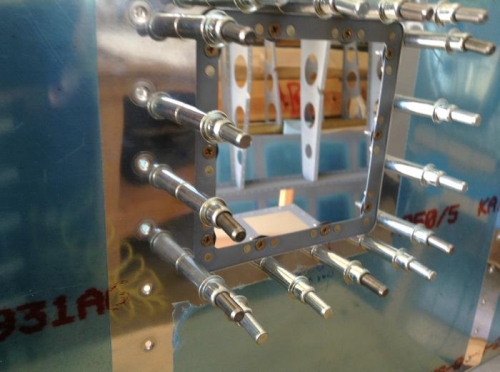 attach plate / skin doubler clecoed in place