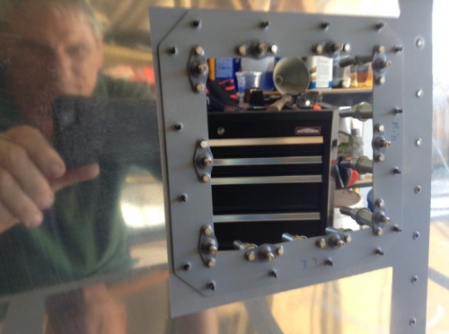 Rear of attach plate