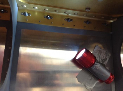 Flashlight to help see what going on!