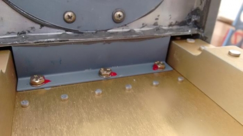 new bolts on top of spar