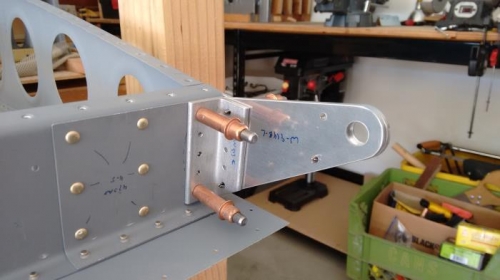 Fitting and drilling to spar