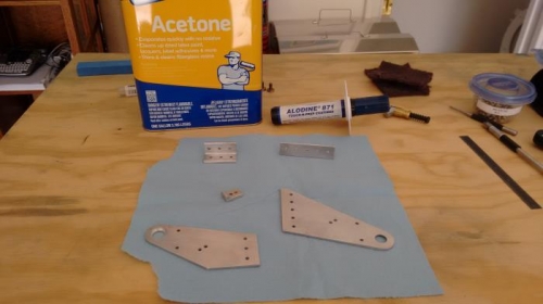 Acetone to clean Alodine to prep