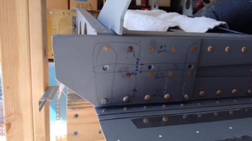 Last three rivets 2 flush one regular