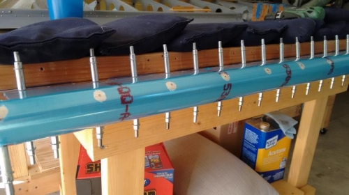 Turned over, Holes facing up