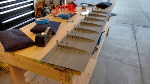 Half done on one skin