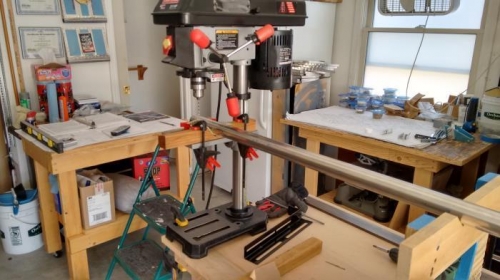 Used different set up.  Notched pipe holders