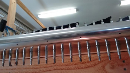 All holes reamed and SS tube drilled