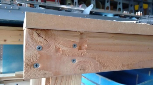 Drilling out to 5/8s and frame was in way